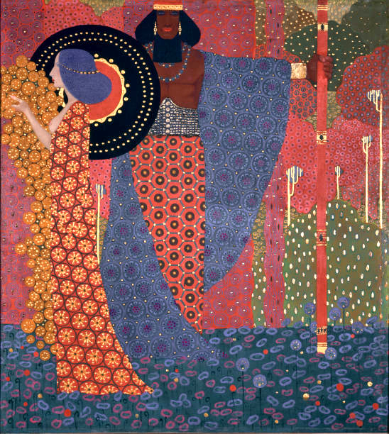 Princess and Warrior (One Thousand and One Nights Series), 1914. Found in the Collection of Ca' Pesaro Galleria Internazionale d'Arte Moderna, Venice. (Photo by Fine Art Images/Heritage Images/Getty Images)